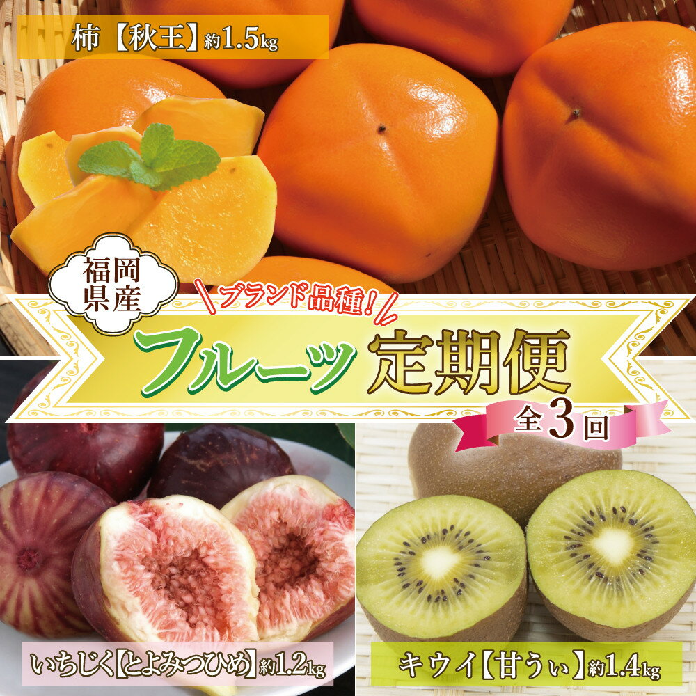 【ふるさと納税】【全3回定期便】福岡県産フルーツ定期便