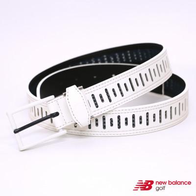 ふるさと納税 上里町 ニューバランスゴルフ　レーザーカット　シンセティックメッシュベルト　ホワイト　012-6182002