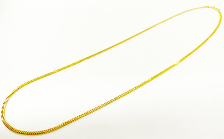 【造幣局検定刻印入り】純金六面カットW喜平ネックレス11g 50cm 純金