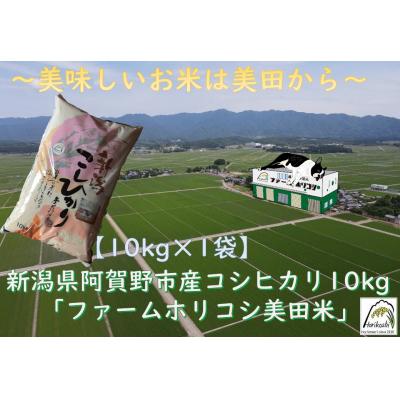 ふるさと納税 阿賀野市 【令和7年産新米】コシヒカリ 「ファームホリコシ美田米」 10kg(10kg×1袋)