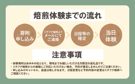U70-27 コーヒー手編み焙煎体験(7人) 【MCFK】 【fukuchi00】
