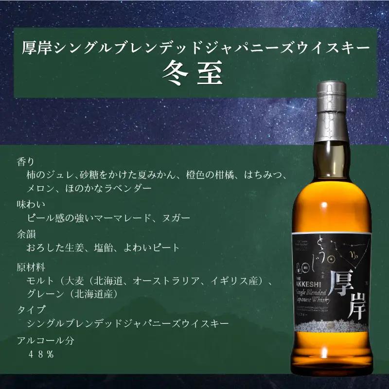 厚岸シングルブレンデッドジャパニーズウイスキー 冬至 1本 鮮さんま セット