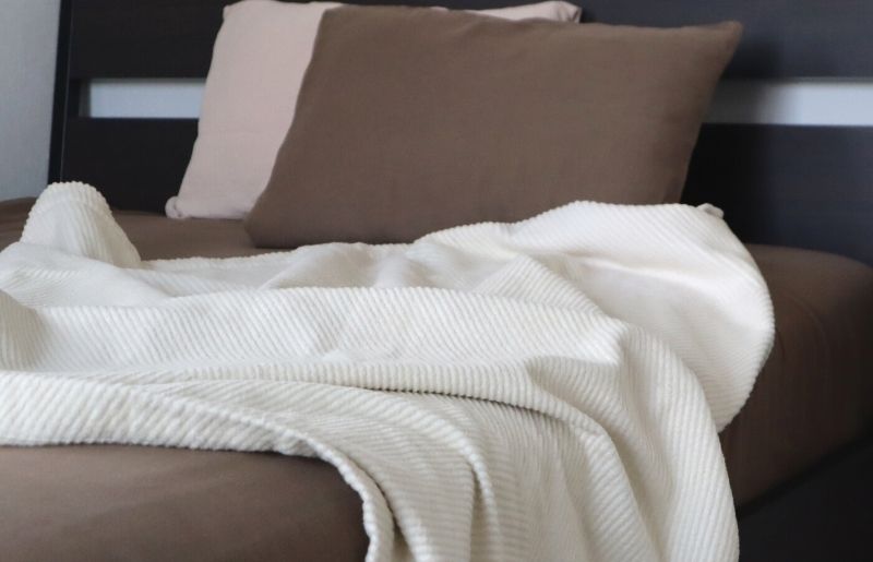 【tissu de coton/ダブルガーゼ】シングルフラットシーツ＆ピローケースセット（ブラウン） ＜スピード発送＞ 015B255