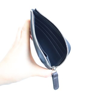 ミニ財布[イタリア産高級レザー]コードバン使用 (全4色)(カラー：バーガンディ)_0034-007-T03-1