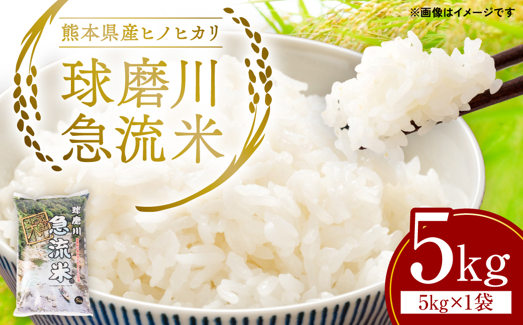 【令和6年産】熊本県産 球磨川急流米 ヒノヒカリ 5kg×1袋