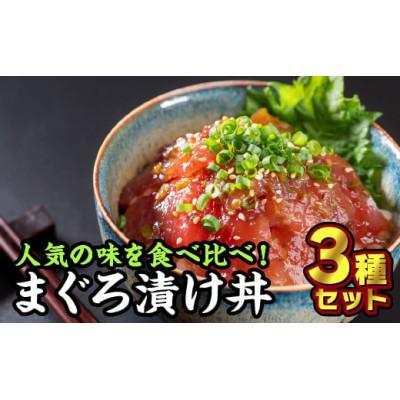 ふるさと納税 尾鷲市 【お試し】まぐろ漬け丼 3種 セット(各種1袋入り 計3袋)