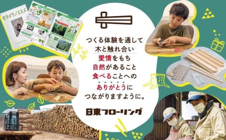 宮崎県産ヒノキ 手作り箸キット(大人用)_AA-D901-L_(都城市) 素材 宮崎県産檜100％ 手作り箸キット マイ箸作り 木工体験 夏休みの自由研究に！親子での木工工作に！