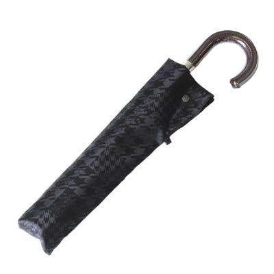 ふるさと納税 富士河口湖町 槙田商店【紳士晴雨兼用】折りたたみ傘 monotone 千鳥チェック