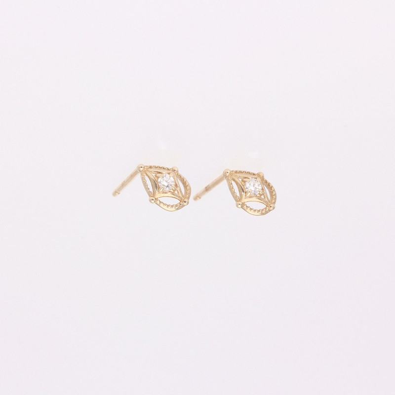 
                  AQ-279　LB-35　 KeriA K10　ラボグロウン　ダイヤモンド　ピアス　アクセサリー　ジュエリー　プレゼント　ティアドロップ　スタッド
                