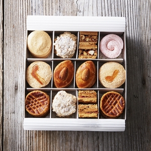 焼き菓子 フランスクッキー L 35個入 クッキー 缶クッキー フランスの伝統クッキー 日本人の口に合うクッキー