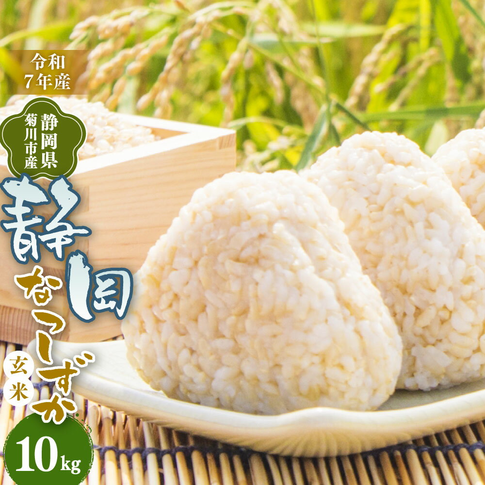 【ふるさと納税】先行予約 【令和7年産】菊川市産 なつしずか 玄米 10kg 米 お米 単一原料米 10キロ 静岡県産 国産 静岡県 菊川市 送料無料 【2025年8月下旬～2026年3月下旬発送予定】