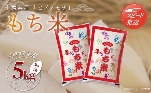 
                  【最短2～7営業日出荷】令和7年産 千葉県産「もち米」5kg（5kg×1袋）A062
                