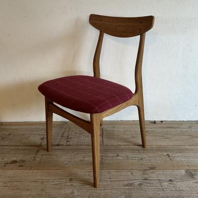 ふるさと納税 富田林市 Cordial Dining Chair ブラウンフレーム リボン エンジ 【SWOF】 |  | 03