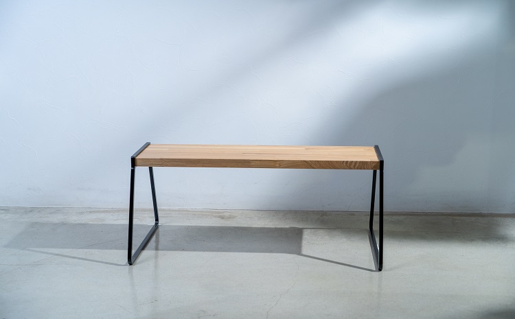 ベンチ　ブラック×クリア【G0-008-02】