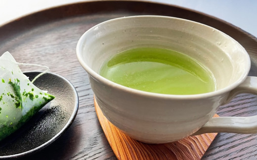 日本茶鑑定士監修のティーカップ白と玉露ティーバッグ（28P×2缶）〈お茶 茶 煎茶 緑茶 茶葉 玉露 ティーカップ ティーバッグ 飲料 加工食品 ハンドメイド 日本茶鑑定士〉S1901