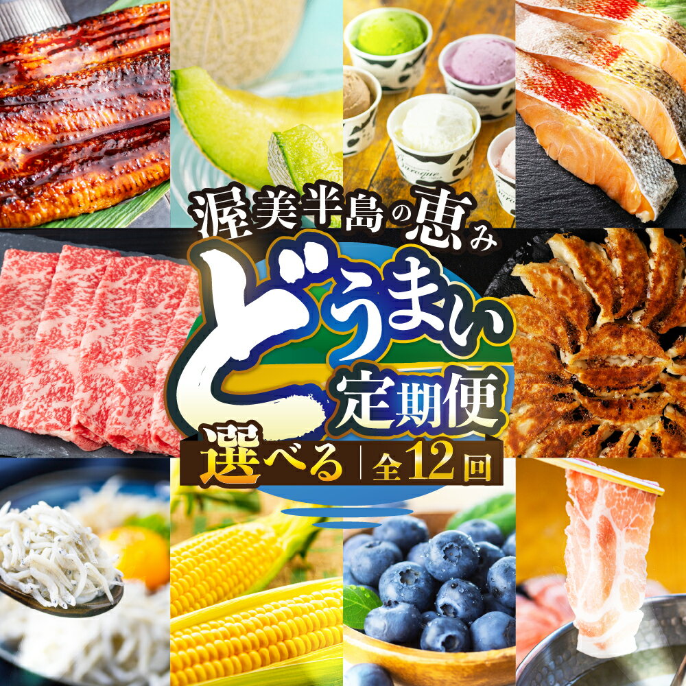 【ふるさと納税】渥美半島の恵み 定期便 12回 ＼高評価★4.86／ ( うなぎ / ブランド豚 / メロン / しらす/ 餃子 / ジェラート / とうもろこし / 焼き鳥 / トマト / 牛肉 / 蒲焼 ) 12ヶ月 1年 鰻 ウナギ 蒲焼 高評価 お楽しみ フルーツ 海鮮 果物 どうまい 人気 田原市