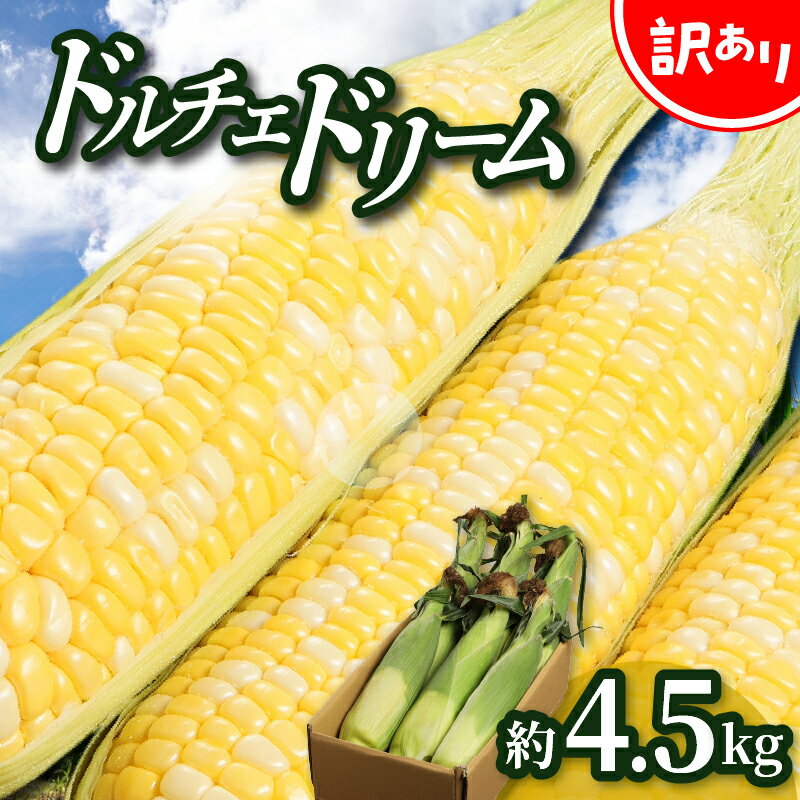 【ふるさと納税】＼寄附額改定／訳あり ご家庭用ドルチェドリーム 約4.5kg【2026年6月上旬～2026年7月上旬配送】 | 果汁 たっぷり とうもろこし トウモロコシ コーン 野菜 瀬戸内 香川県 高松市