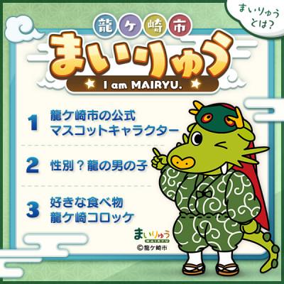 ふるさと納税 龍ケ崎市 龍ケ崎市公式マスコットキャラクター まいりゅうアクリルキーホルダー3個 |  | 03