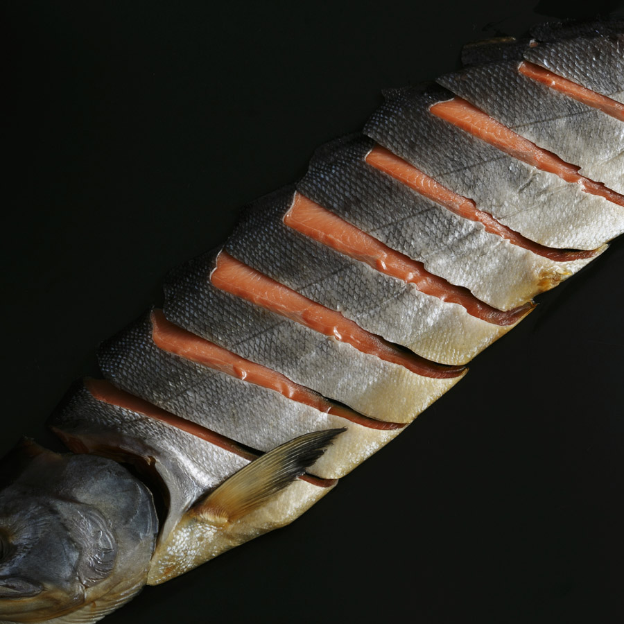 ＜千年鮭きっかわ＞塩引鮭半身　SS-80