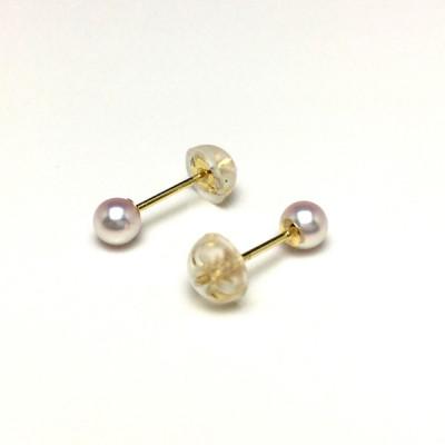 ふるさと納税 志摩市 アコヤベビーパールピアス　高品質パール　3.5〜4.0ミリ　K18 |  | 02