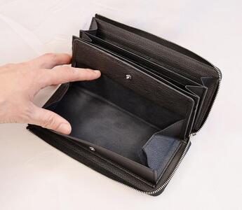 【長財布】Zip long wallet　カラー：Black