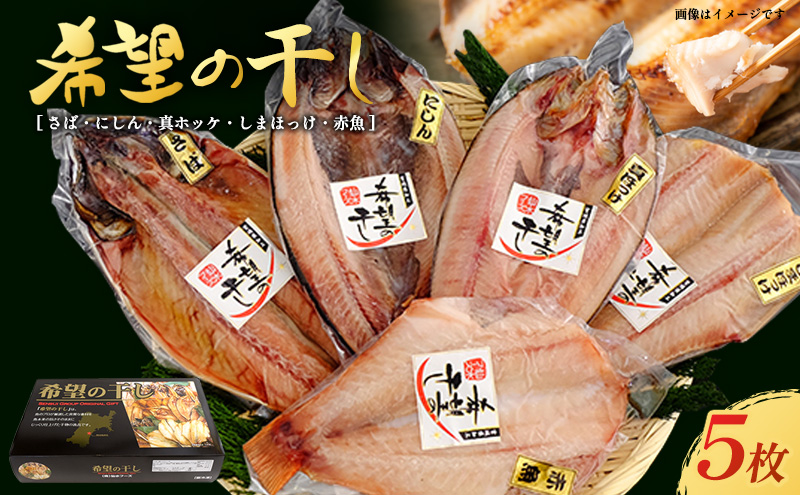 厳選 干物セット 希望の干し Aセット 詰め合わせ 干物 ひもの さば にしん 真ホッケ しまほっけ 赤魚 5枚 セット 魚 魚介 魚介類 冷凍 ギフト 贈り物 プレゼント ギフトセット 宮城 宮城県 岩沼市