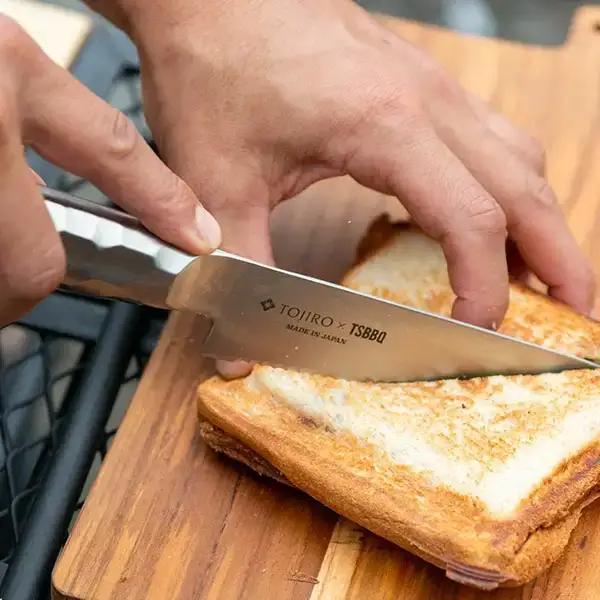 ＊数量限定 TSBBQ パン切り包丁 アウトドア包丁 キャンプ ステンレス パン切り  調理器具 キッチン用品