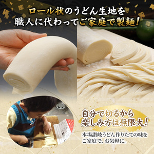 代打ち麺ロール (500g×3本・9人前) ＜つゆ付＞ セット 讃岐 うどん 小麦 麺 コシ 職人 体験 本場 常温 【man183】【こんぴらや販売】