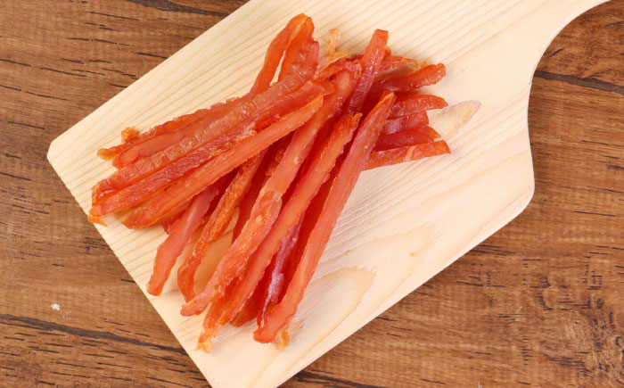 【全3回定期便】華味鳥 ドッグフード ササミ細切り 150g×3袋 / ドッグフード 犬 いぬ ドッグ おやつ ペットフード / 大村市 / サポート [ACAM043]