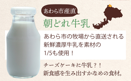 【竜王戦勝負スイーツ】あわらとみつ金時チーズケーキ 4号 （1/4カット×4P） 個包装 ベイクドチーズケーキ 職人 手作り 国産 特産 とみつ金時 富津金時 さつまいも スイーツ お菓子 洋菓子 手