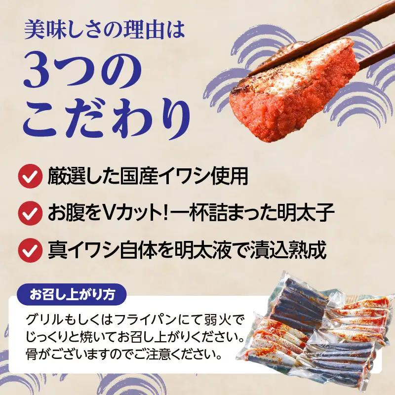 【博多漁師の里】 福岡 名物 いわし明太子 20尾 072-133
