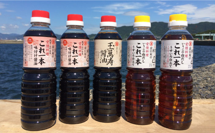 【全3回定期便】忙しいあなたに！これ1本で美味しい味付け！味付け醤油の満足セット（特級醤油／白だし）醤油 白だし 簡単 うどん 鍋 江田島市/有限会社濱口醤油[XAA011]