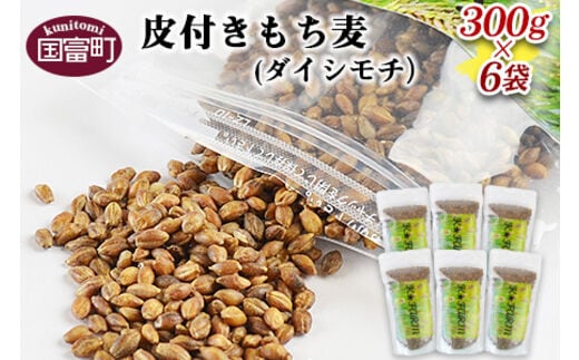 
										
										＜皮付きもち麦(ダイシモチ）300g×6袋＞翌月末迄に順次出荷【0241_mw】
									