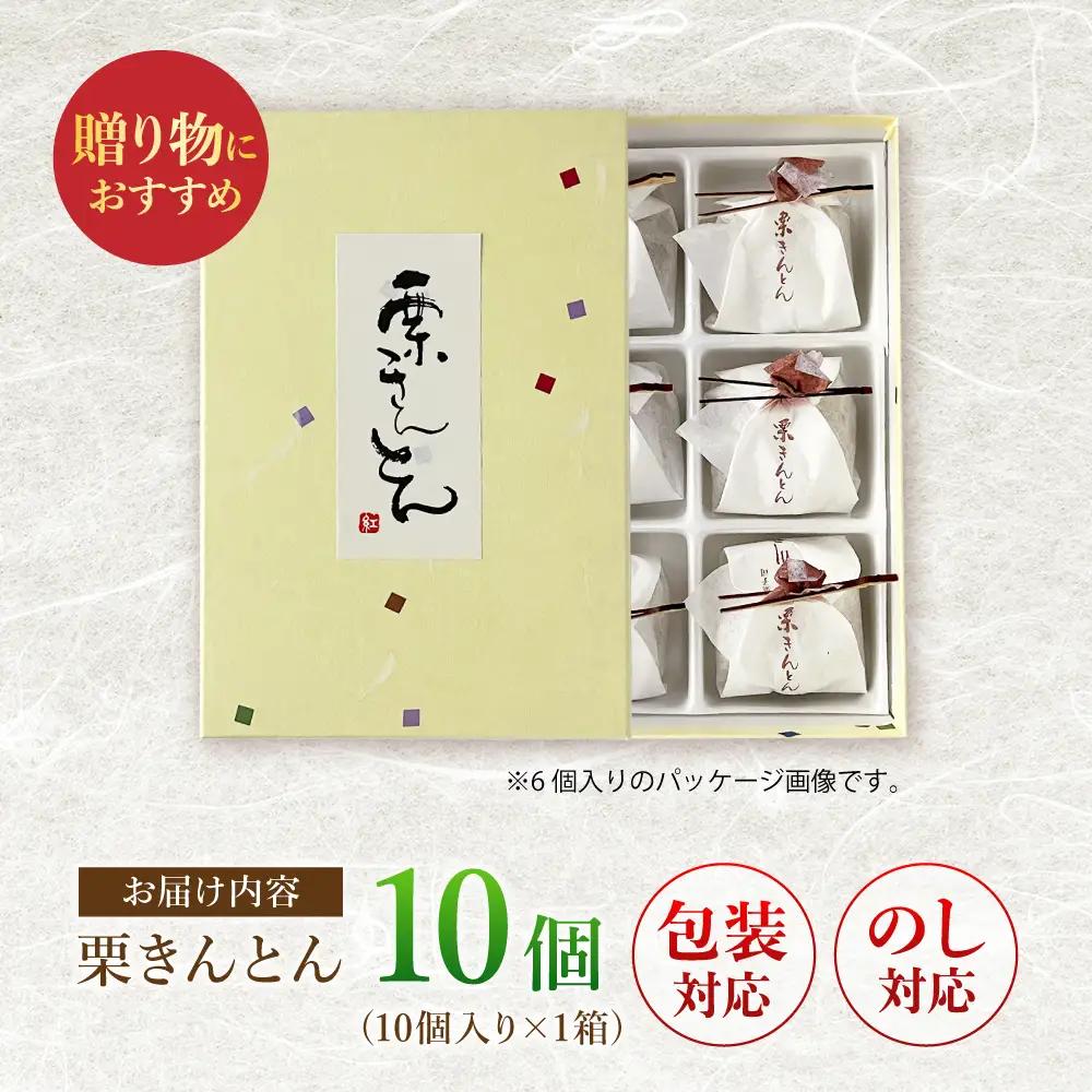 栗きんとん 10個入り （10個入り×1箱）白川町 / 松川屋[AWAD002] 栗 和菓子