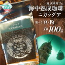 【ふるさと納税】【豆 / 粉 が選べる】 海中熟成珈琲 「 ニカラグア 」 100g 【 珈琲 豆 コーヒー豆 珈琲豆 挽き 中挽き 自家焙煎 厳選 ブレンド アイス ホット モーニング ランチ 飲み物 飲料 贈り物 贈答品 ギフト プレゼント ドリップ 岩手 陸前高田 東京屋カフェ 】