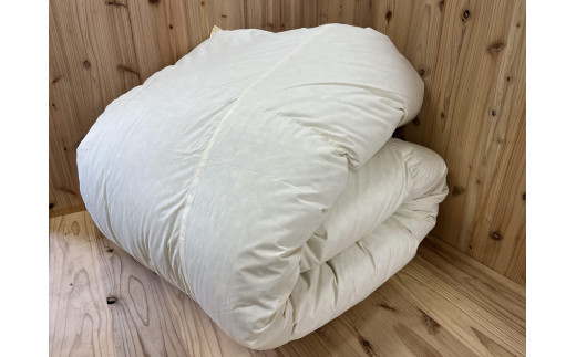 【アイボリー】エコ羽毛掛けふとん