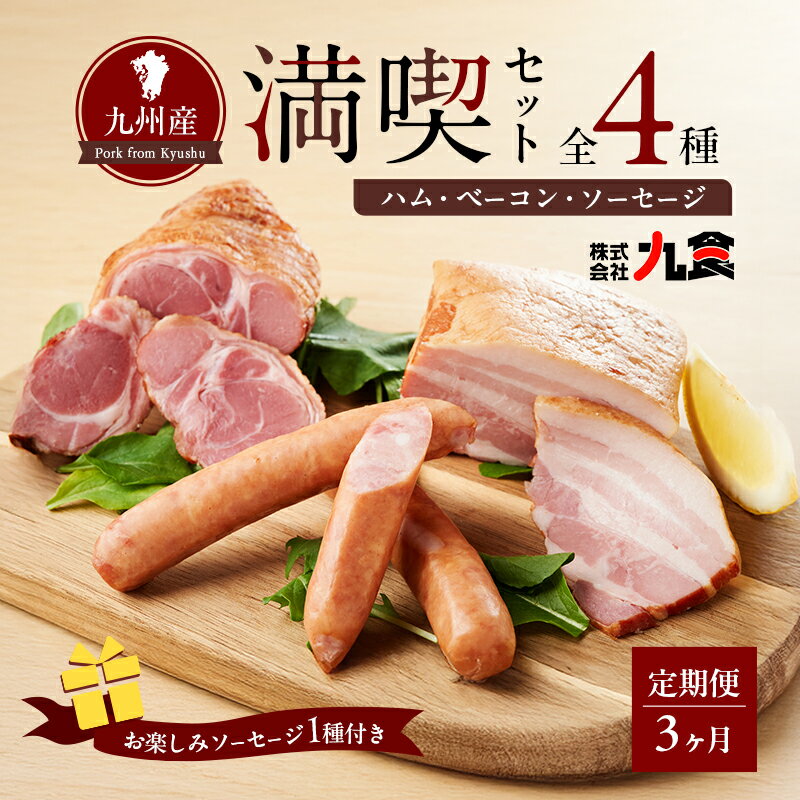 【ふるさと納税】ふるさとセットR ハム ソーセージ 4種 【3ヶ月定期便】 お肉 ハム