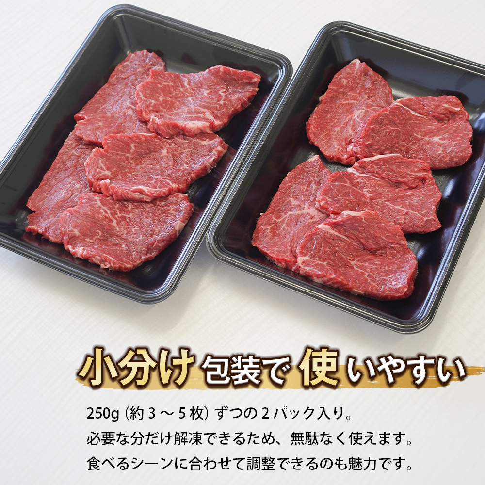 淡路牛 赤身ミニステーキ　計500g（250ｇ×2パック）　　[ステーキ 赤身 ステーキ 牛肉 ステーキ 国産 ステーキ 赤身肉 ステーキ 牛肉 ステーキ ステーキ ステーキ ステーキ]_イメージ4