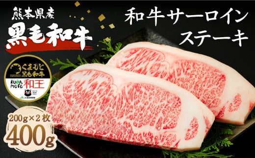 
										
										熊本県産 黒毛和牛 サーロイン ステーキ 計400g(200g×2) 国産 牛肉
									