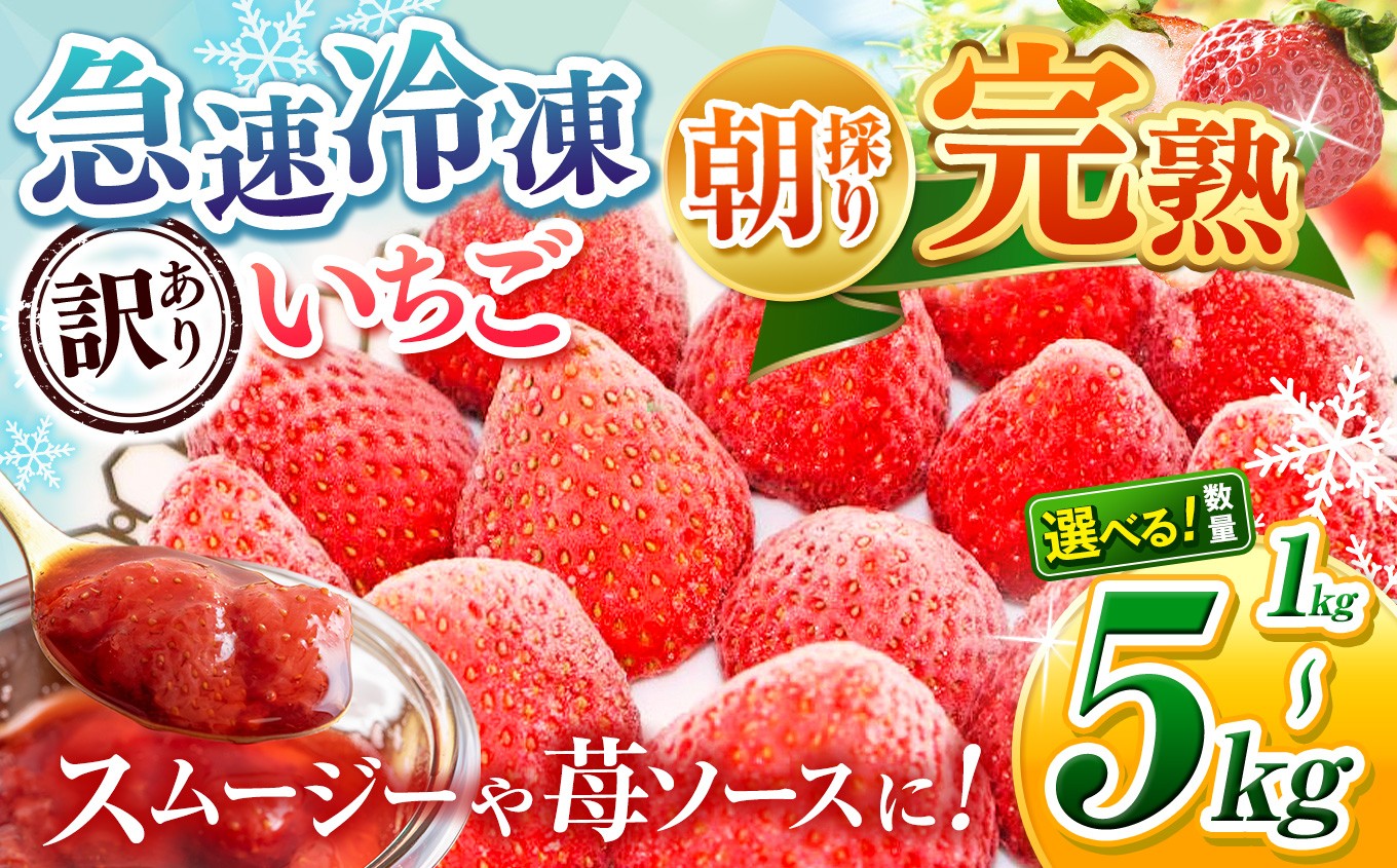 
                  訳あり 冷凍いちご 苺 【選べる 容量 】 完熟・急速 冷凍 いちご 1kg～5kg ヘタ取り | 渡邉いちご園 苺 いちご イチゴ 果物 フルーツ ふるーつ 冷凍 いちご れいとう イチゴ 果実 果汁 冷凍 冷凍食品 冷凍いちご 朝採り 完熟 新鮮 スムージー  不揃い 規格外 小粒 ススメ 千葉県 君津市 きみつ
                