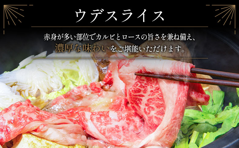 ＜配送月が選べる!!＞数量限定 宮崎牛 ウデスライス 500g 肉質等級4等級 国産 人気 おすすめ 2025年1月お届け【B531-S-2501】 2025年1月お届け