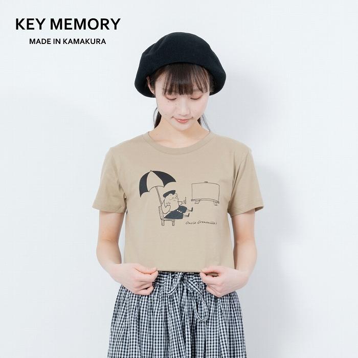 【ふるさと納税】《0》GrenouilleイラストTシャツ BEIGE 【KEYMEMORY鎌倉】 | ふるさと 納税 楽天ふるさと 神奈川 ファッション ブランド 鎌倉 服 洋服 レディース メンズ 女性 男性 ナチュラル シンプル 可愛い かわいい おしゃれ 有名 人気 おすすめ