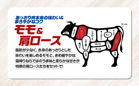 2711 鹿児島県産黒毛和牛モモ・肩ローススライスセット1.6kg KN102-004-02 国産 鹿屋市県産 牛肉 牛 黒毛和牛 和牛 モモ 肩ロース 食べ比べ しゃぶしゃぶ すき焼き 冷凍 冷凍保