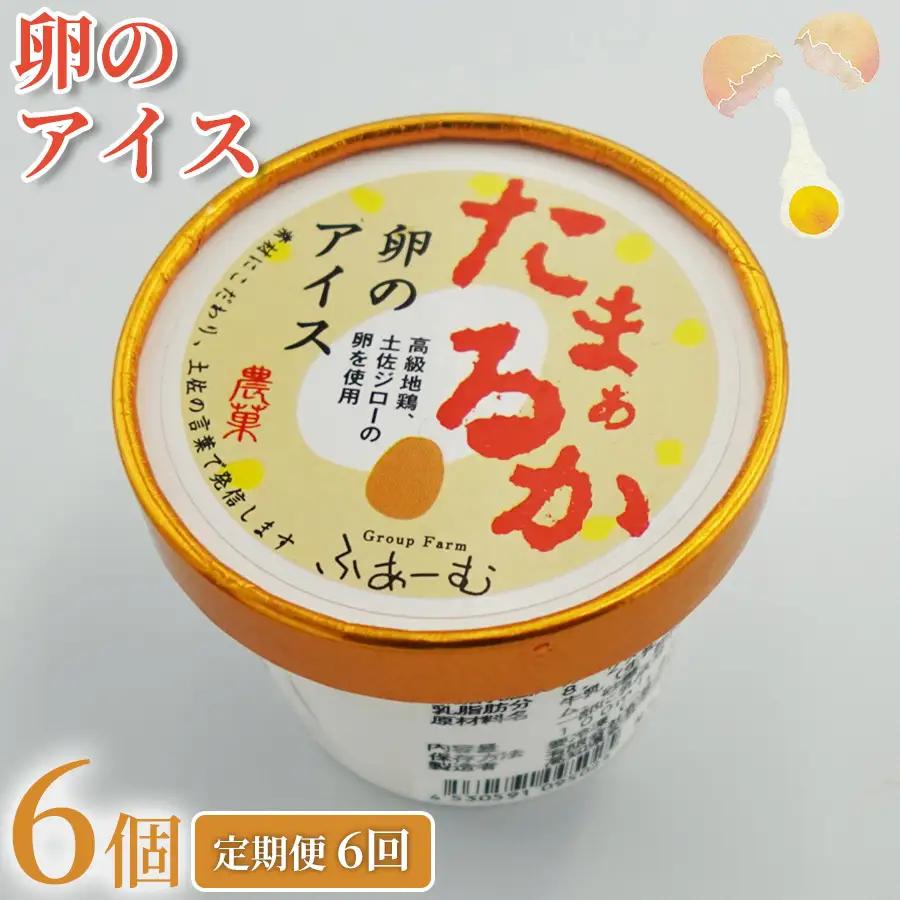 卵のアイス 6個 × 6回定期便 アイスクリーム 【アイス】
