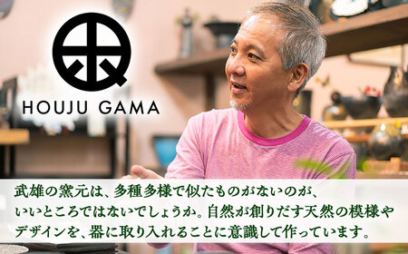 【宝寿窯】 辰砂釉流し高台皿[UCN012]