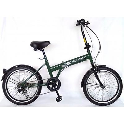 ふるさと納税 四日市市 パンクしないオリタタミ自転車6段変速　20型　グリーン
