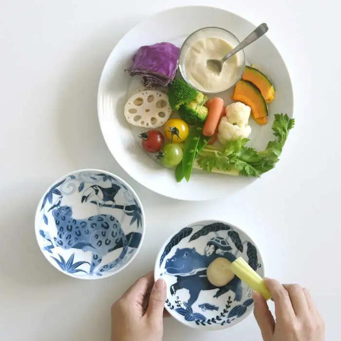 【波佐見焼】染付古波佐見 小鉢 5柄セット 食器 皿 【natural69】 [QA109] 波佐見焼