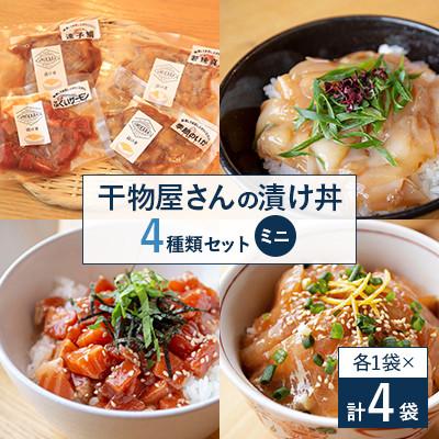 ふるさと納税 高浜町 干物屋さんの漬け丼　全種類セットミニ
