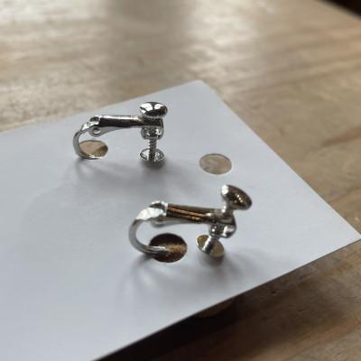 ふるさと納税 与謝野町 Wood Accessory　天然木の温かみを感じる職人手づくりの木とシルクつまみ細工のイヤリング |  | 03