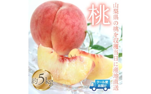 ＜2025年発送＞桃 5kg　株式会社華栄牛産  179-006